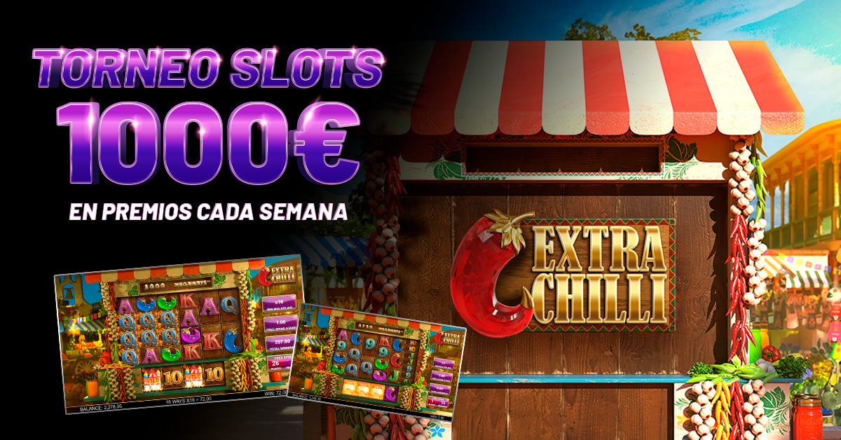 Torneo de Slots: 1000€ en premios cada semana